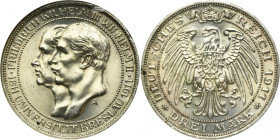 Germany, Kingdom of Prussia, Wilhelm II, 3 Mark Berlin 1911 A