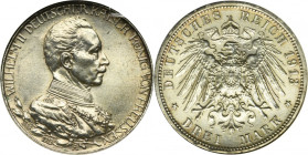 Germany, Kingdom of Prussia, Wilhelm II, 3 Mark Berlin 1913 A