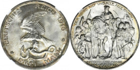 Germany, Kingdom of Prussia, Wilhelm II, 3 Mark Berlin 1913 A - NGC MS64