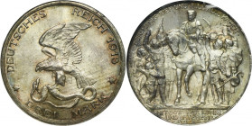 Germany, Kingdom of Prussia, Wilhelm II, 3 Mark Berlin 1913 A