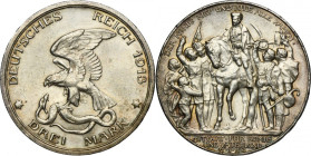 Germany, Kingdom of Prussia, Wilhelm II, 3 Mark Berlin 1913 A