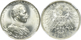 Germany, Kingdom of Prussia, Wilhelm II, 2 Mark Berlin 1913 A - NGC MS66