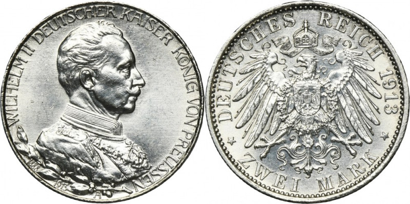 Germany, Kingdom of Prussia, Wilhelm II, 2 Mark Berlin 1913 A Issue on the occas...