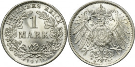 Germany, German Empire, Wilhelm II, 1 Mark Munich 1915 D