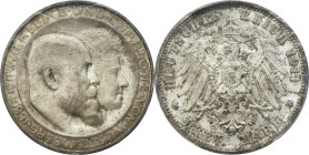 Germany, Kingdom of Württemberg, William II, 3 Mark Stuttgart 1911 F - PCGS MS65