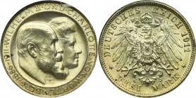 Germany, Kingdom of Württemberg, William II, 3 Mark Stuttgart 1911 F