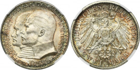 Germany, Hessen-Darmstadt, Ernst Ludwig, 2 Mark Berlin 1904 A - NGC MS65