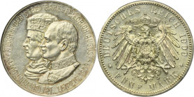 Germany, Saxony, Friedrich August III, 5 Mark Muldenhütten 1909