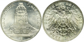 Germany, Saxony, Friedrich August III, 3 Mark Muldenhütten 1913 E
