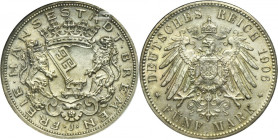 Germany, City of Bremen, 5 Mark Hamburg 1906 J - RARE
