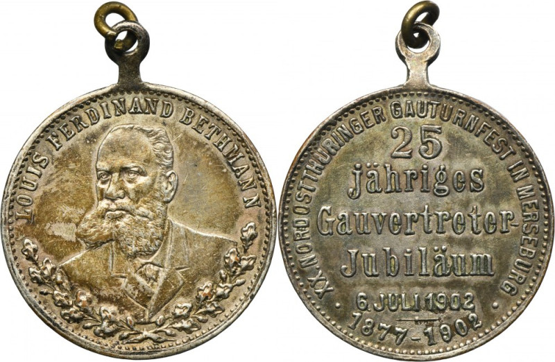 Germany, Medal Ludwig Ferdinand Bethmann 1904 Medal commemorating the 20th Gautu...