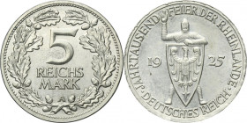 Germany, Weimar Republic, 5 Mark Berlin 1925 A