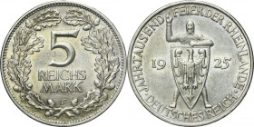 Germany, Weimar Republic, 5 Mark Stuttgart 1925 F