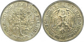 Germany, Weimar Republic, 5 Mark Muldenhütten 1927 E - Oak