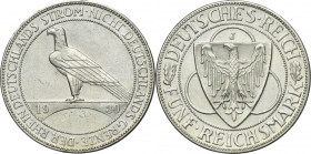 Germany, Weimar Republic, 5 Mark Hamburg 1930 J - Liberation of Rhineland