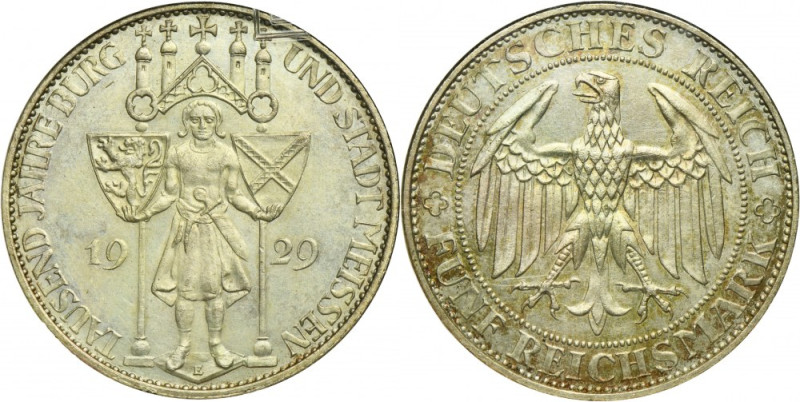 Germany, Weimar Republic, 5 Mark Muldenhütten 1929 E Issue minted on the occasio...