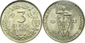 Germany, Weimar Republic, 3 Mark Munich 1925 D - NGC MS64