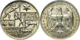 Germany, Weimar Republic, 3 Mark Berlin 1927 A - GCN MS62