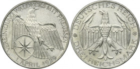 Germany, Weimarer Republik, 3 Mark Berlin 1929 A - Vereinigung Waldecks mit Preussen