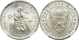 Germany, Weimar Republic, 3 Mark Berlin 1930 A - Walther Vogelweide - NGC MS65