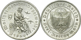 Germany, Weimar Republic, 3 Mark Karlsruhe 1930 G - Walther Vogelweide