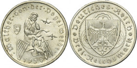 Germany, Weimar Republic, 3 Mark Stuttgart 1930 F - Walther Vogelweide