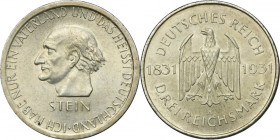 Germany, Weimar Republic, 3 Mark Berlin 1931 A - Heinrich von Stein