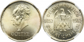 Germany, Weimar Republic, 3 Marks Stuttgart 1932 F - NGC MS66 MAX