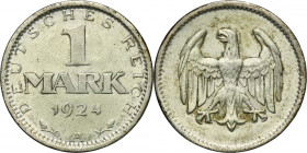 Germany, Weimar Republic, 1 Mark Berlin 1924 A