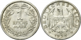 Germany, Weimar Republic, 1 Mark Hamburg 1925 J