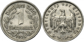 Germany, Third Reich, 1 Mark Hamburg 1935 J