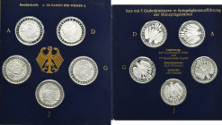 Set, Germany, FRG, 10 Mark 2001 - Federal Constitutional Court (5 pcs.)