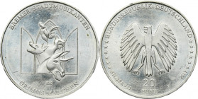 Germany, 20 Euro Hamburg 2017 J - Brothers Grimm Fairy Tales, Musicians from Bremen