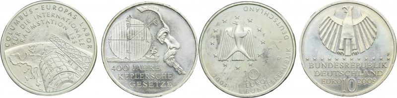 Set, Germany, 10 Euro (2 pcs.) Set of two German coins with face value of 10 eur...