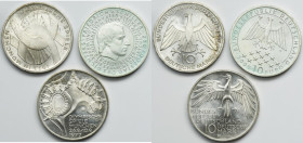 Set, Germany, 10 Mark and 10 Euro (3 pcs.)