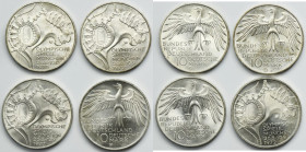 Set, Germany, FRG, 10 Mark Munich 1972 D - Olympic Games in Munich (4 pcs.)