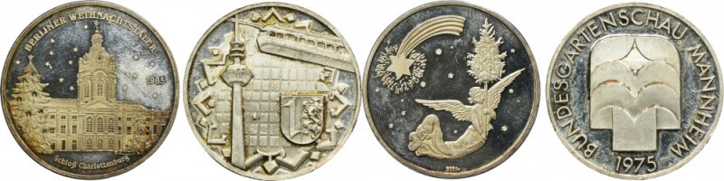 Set, Germany, Tokens (2 pcs) Set of two pieces of silver German tokens. 
 Total...