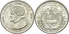 Panama, Republic, 1/2 Balboa 1953