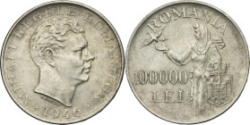 Romania, Michael I, 100.000 Lei Bucharest 1946