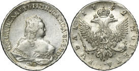 Russia, Elizabeth, Rouble Petersburg 1752 СПБ ЯI