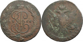 Russia, Catherine II, 5 Kopecks Jekaterinburg 1766 MM