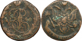 Russia, Catherine II, 5 Kopeck Jekaterinburg 1786 EM