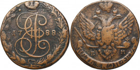 Russia, Catherine II, 5 Kopeck Jekaterinburg 1788 KM
