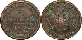 Russia, Alexander I, 5 Kopeck Jekaterinburg 1809 EM