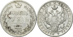 Russia, Nicholas I, Roubel Petersburg 1834 СПБ НГ