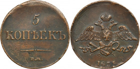 Russia, Nicholas I, 5 Kopeck Jekaterinburg 1835 ФХ