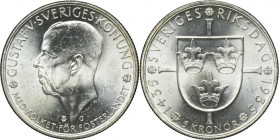 Sweden, Gustav V, 5 Kronor Stokholm 1935 G