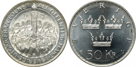 Sweden, Carl XVI Gustaf, 50 Kronor Eskilstuna 1975 E - Constitutional Reform