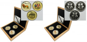 Set, Togo, 100 Francs CFA, Prismatic Wildlife (3 pcs.)