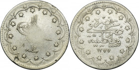 Turkey, Ottoman Empire, 20 Kurus 1377/7 AH (1874)